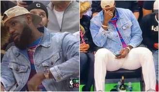 LeBron James leva garrafa de vinho tinto para assistir jogo da NBA