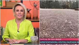 Ana Maria Braga mostra primeira safra de café de sua fazenda