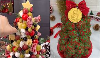 Árvore de petiscos de de brigadeiros vão fazer sucesso no seu Natal