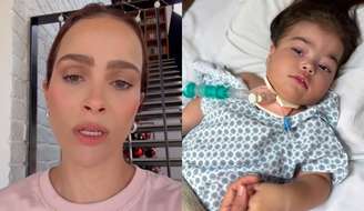 Leticia Cazarré está acompanhando a filha, Maria Guilhermina, no hospital