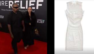 Kanye West deve vender vestido transparente igual ao que Bianca Censori usou no Grammy 