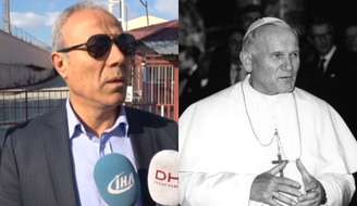 Mehmet Ali Agca e o papa João Paulo 2º