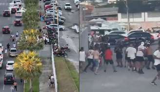 Briga aconteceu no estacionamento da Arena Castelão