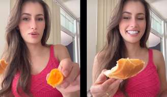 Calita Franciele, mulher de Amado Batista, detalha o que come no café da manhã