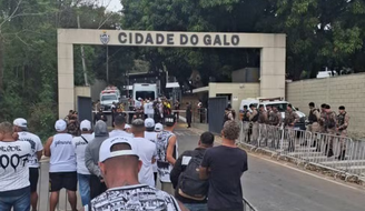 Torcida do Galo fez cobranças ao elenco pelo desempenho recente