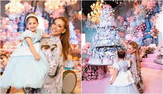 Maria Flor ganha festa de 3 anos temática da  Cinderela