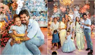 Zé Felipe chegou atrasado na festa de Maria Flor, devido a compromissos profissionais