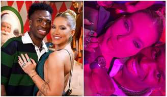 Virginia curte festa de Natal com Vini Jr. em Goiânia