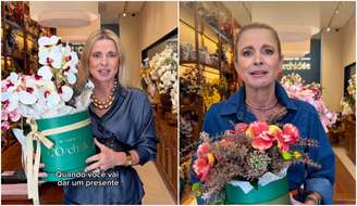 A ex-apresentadora da Globo Cláudia Cruz é dona de uma loja de arranjos florais