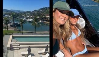 Ticiane Pinheiro e Rafa Justus curtem férias em Angra dos Reis