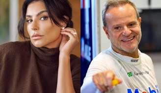 Cíntia Chagas confirma namoro com o ex-piloto de Fórmula 1 Rubens Barrichello