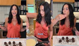 Demi Lovato preparou brigadeiro para celebrar sua chegada ao Brasil e o Dia do Brigadeiro