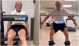 Aos 80 anos, Lula mostra treino com agachamentos e musculação