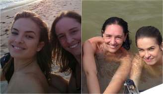 Lua Blanco e a amiga Marcela Nunes