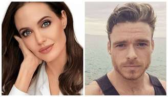 Os atores Angelina Jolie e Richard Madden.