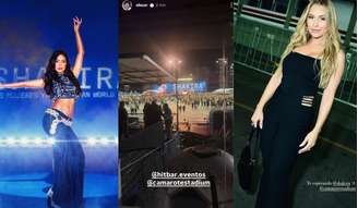 Celebridades prestigiaram a colombiana em seu segundo show no Brasil