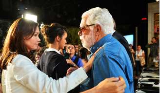 Manoel Carlos ao lado de Julia