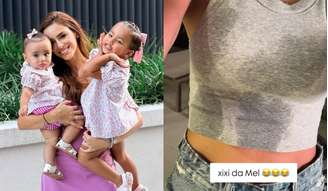 Bruna compartilhou que estava tendo um dia de diversão com as crianças