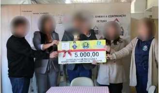 Suspeito participou da doação à instituição