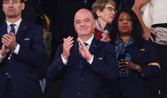 Gianni Infantino durante a semifinal da Copa do Mundo Feminina –