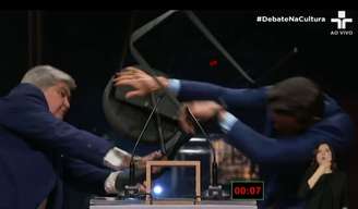 Datena dispara cadeirada em Pablo Marçal em debate da TV Cultura; Record quer evitar agressão em debate 