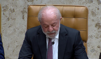 Lula durante abertura do ano judiciário no Supremo, nesta segunda-feira, 2