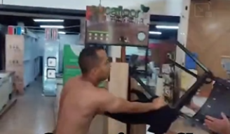 O influenciador Benoni Mendes postou um vídeo em que mostra trechos da briga