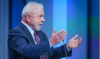 Lula durante debate da TV Globo em 2022