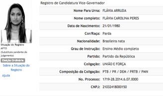 <p>Flávia Carolina Peres escolheu ser chamada de Flávia Arruda</p>