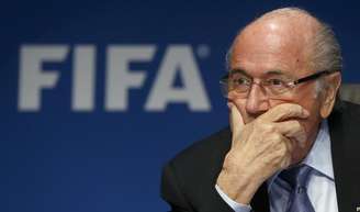 Presidente da Fifa Joseph Blatter concede entrevista em Zurique. 20/03/2015.