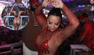 Viviane Araujo ousou ao apostar em macacão rendado para noite de samba em esquenta do carnaval 2024.