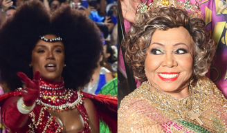 'História afetiva e de agradecimento': como Alcione mudou a vida da família da Rainha de Bateria da Mangueira.