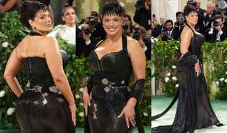 Vestido com espartilho de Ashley Graham levou 500 horas para ser criado e modelo plus size 'mal conseguiu respirar' no Met Gala 2024.