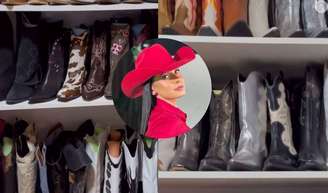 Ana Castela tem mais de 60 botas guardadas no closet.