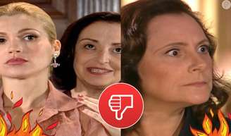 Na novela 'Alma Gêmea', após serem expulsas da casa de Rafael, Débora e Cristina pedem abrigo à Agnes, mas não vai permitir que a dupla more com ela.