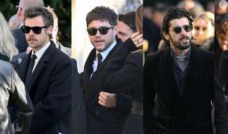 Os ex-membros da 1D, Zayn Malik, Louis Tomlinson e Niall Horan, marcam presença no funeral de Liam Payne.