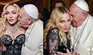 Afrontosa! Excomungada três vezes, Madonna volta a provocar Igreja Católica com fotos de IA ao lado do Papa Francisco.