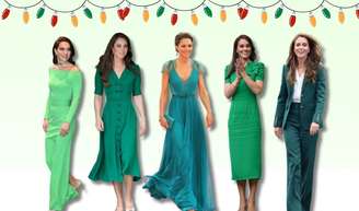 Que tal se inspirar nos looks verdes de Kate Middleton para o Natal?.