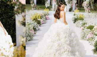 Vestidos de noiva 2025: tema floral aposta de Larissa Manoela em seu casamento evoca frescor e promete virar febre.