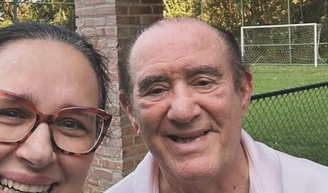 'Desde os seis anos sempre fui apaixonada': Lilian, esposa de Renato Aragão, revelou na TV paixão de longa data pelo humorista.