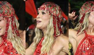 Carnaval 2025 vem aí! Flávia Alessandra alia transparência e crochê em look vermelho e evidencia corpo torneado; fotos!.