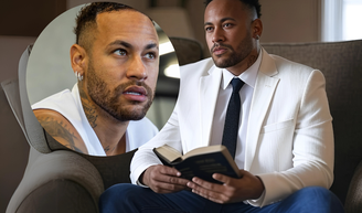 Neymar virou crente? Após suposta traição com garota de programa, craque do Santos surpreende com culto em casa.