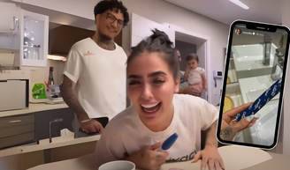 Grávida? Após vídeo íntimo, MC Mirella posta teste de gravidez e questiona Dynho: 'O que você fez comigo?'.