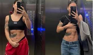 Priscilla mostra mudanças em seu corpo durante período menstrual