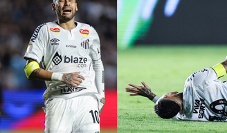 DE NOVO! Neymar sofre nova lesão muscular e desfalca o Santos por tempo indeterminado e clube confirma em nota oficial.