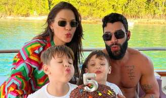 Grávida do 3º filho? Fotos de Andressa Suita com Gusttavo Lima reacendem rumores de gravidez: 'Uns 3 meses'.