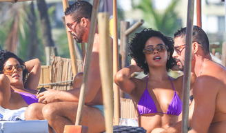 Teve climão? Bella Campos e Cauã Reymond são flagrados juntos pela primeira vez após caos nos bastidores de ‘Vale Tudo’.