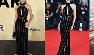 Quem vestiu melhor? Thássia Naves repete look com transparência grifado já usado por Camila Queiroz em Cannes 2025.