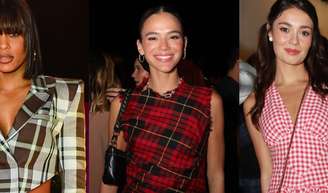 Festa junina com xadrez: esses 10 looks criativos e estilosos de famosas vão te convencer a usar a estampa.