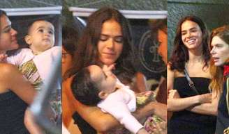 Bruna Marquezine foi clicada com uma bebê no colo neste domingo, 22 de junho de 2025.